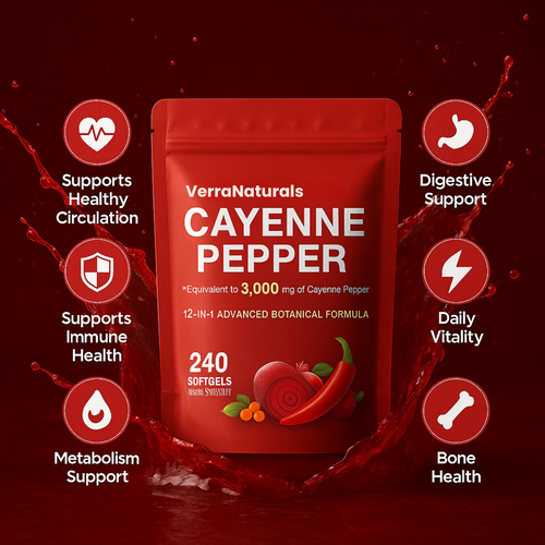 VerraNaturals Cayenne Pepper Softgels