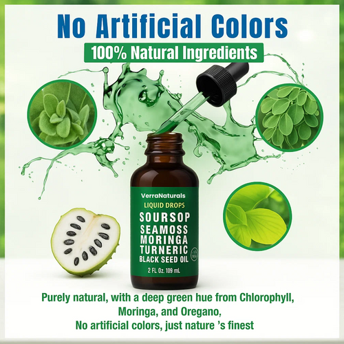 VerraNaturals 100% Organic 10 in 1 Soursop Extract Drops